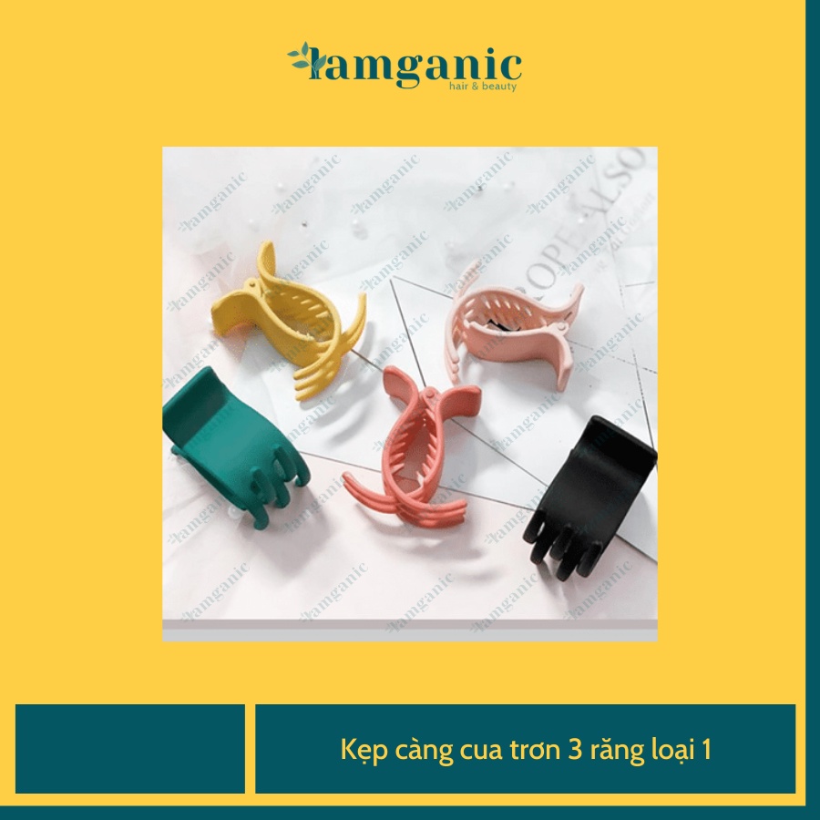 (Màu ngẫu nhiên) Kẹp càng cua 3 răng loại 1, trơn chắc chắn