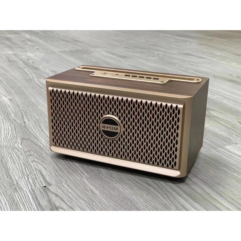 Loa Bluetooth XM 516K. Siêu Phẩm Vỏ Gỗ Tinh Tế, Âm Thanh Stereo Kép Trầm Ấm, Dễ Dàng Sử Dụng. Bảo Hành 12 Tháng