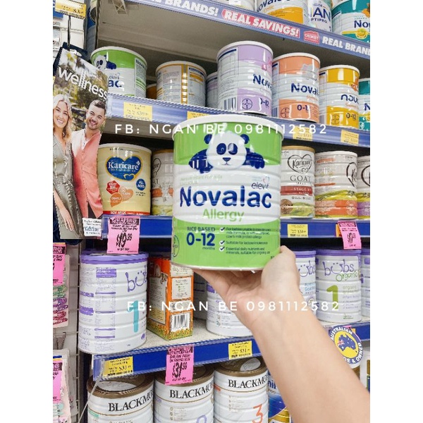 Sữa gạo Novalac Úc 800g (dành cho trẻ dị ứng đạm sữa bò)