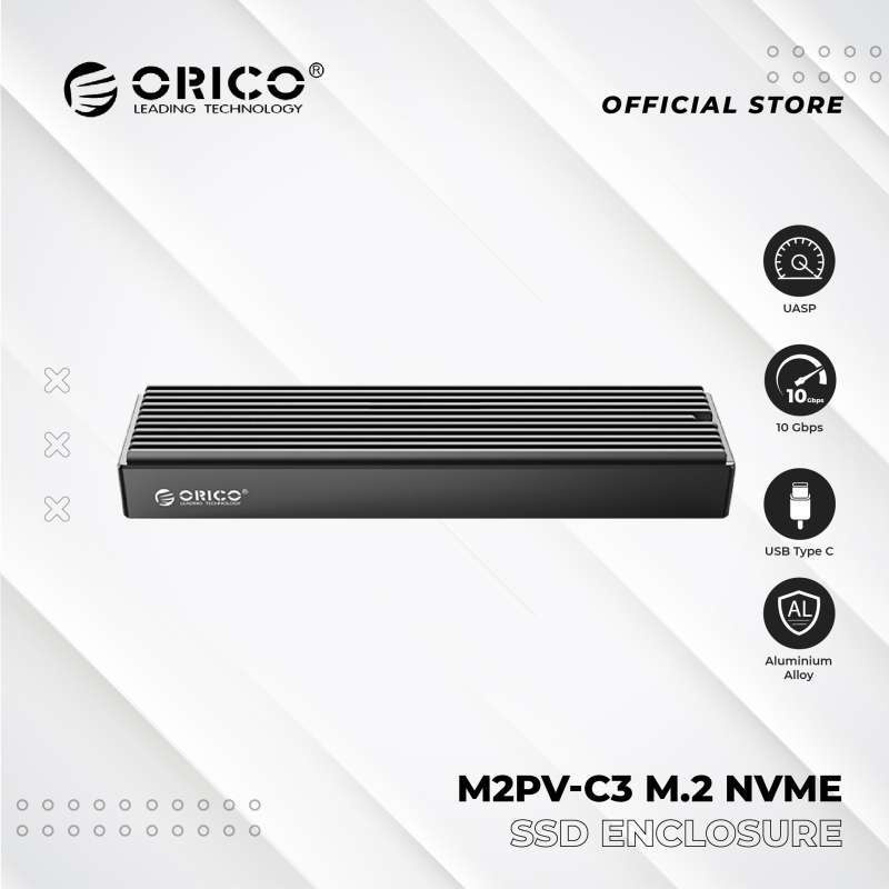 Box ổ cứng SSD M2 ORICO - M2PV-C3  NVMe - USB 3.1 - 10Gbps - Vỏ nhôm - Chính Hãng bảo hành 12 tháng!!