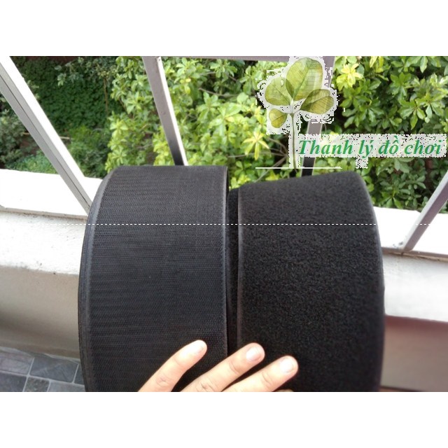 Dính gai khóa nhám KHÔNG KEO bản rộng 10cm