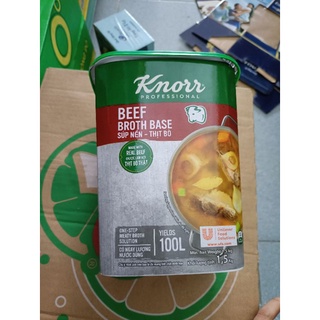 Súp nền bò knorr 1.5kg date mới nhất