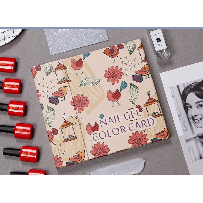 Sổ Gắn Móng Mẫu Làm Bảng Màu Nail