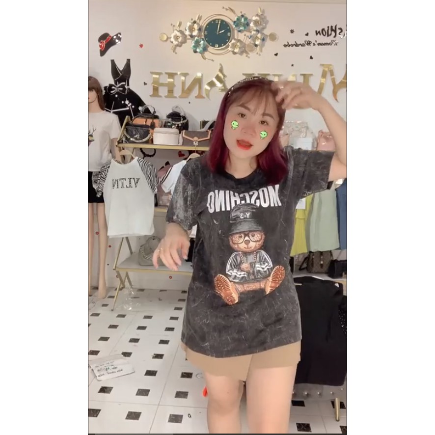 Áo Phông Dấu Quần ♥ T-shirt T-shirt ÁO Thun Loang M O S C H I N O Áo Đôi , Minh Anh Clothing FreeShip Hoàn Xu 2021