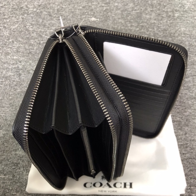 Coach Clutch nam đen trơn