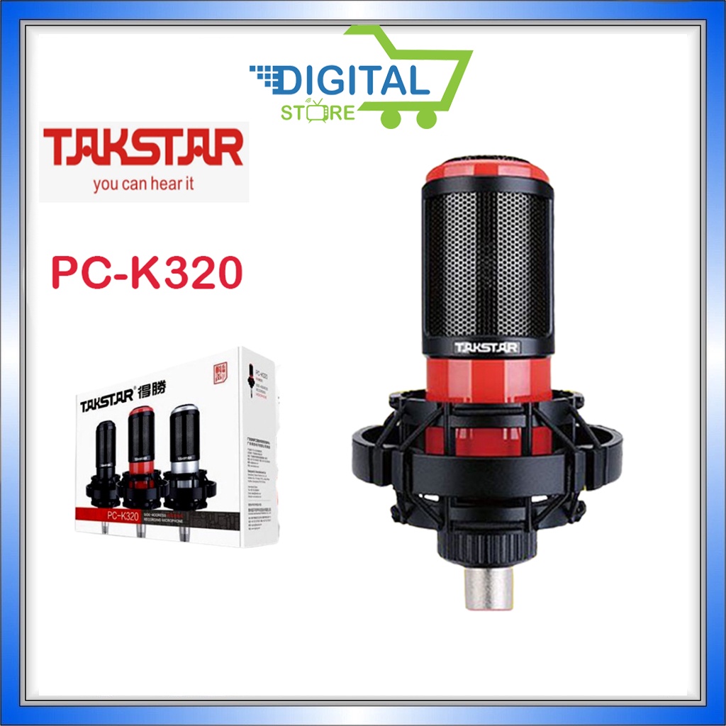MICRO TAKSTAR PC K320, míc THU ÂM, LIVESTREAM, hát karaoke [ CHÍNH HÃNG ]