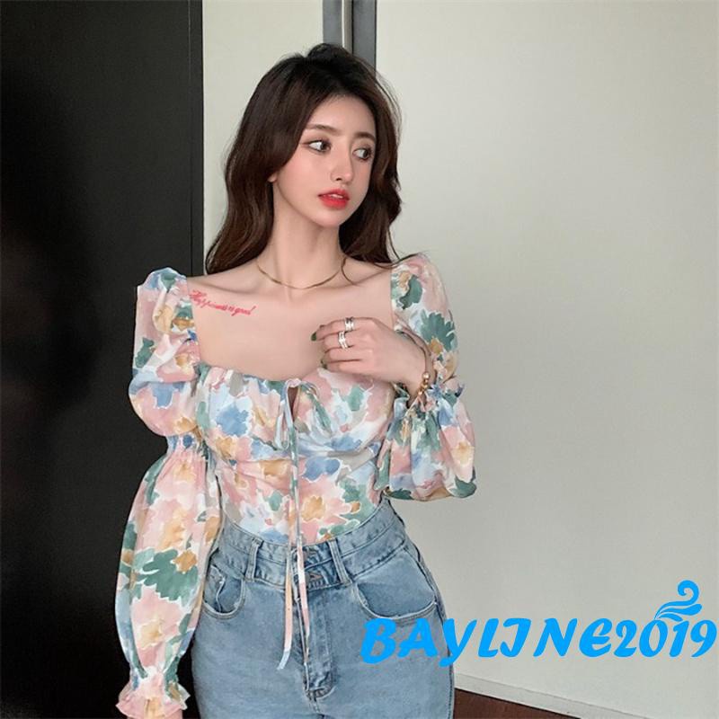Áo Lửng Tay Dài Cổ Vuông Thời Trang Quyến Rũ Cho Nữ | BigBuy360 - bigbuy360.vn