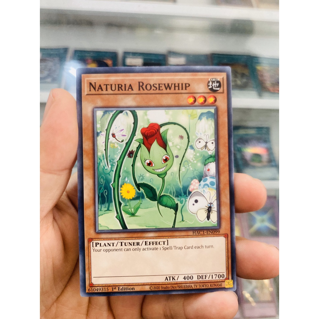 Thẻ Bài YugiOh! Mã HAC1-EN099 - Naturia Rosewhip - Common - 1st Edition