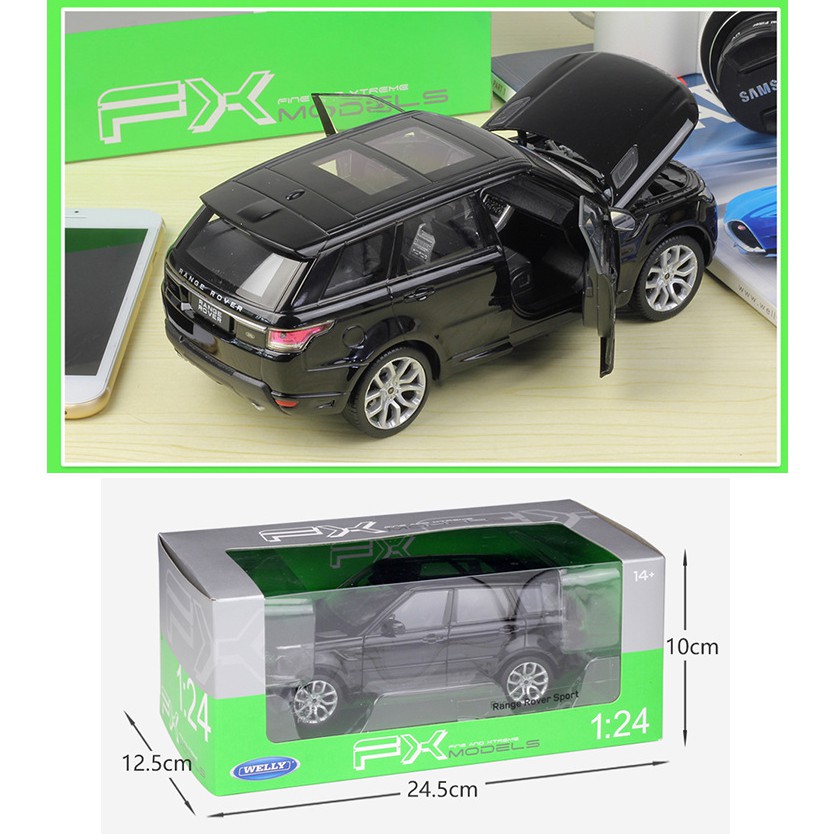 Xe mô hình ô tô Range rover Sport / Evoque 1/24 Welly đồ chơi trẻ em mô hình bằng kim loại