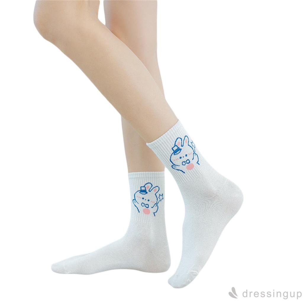 Đôi Tất Cotton Hoạ Tiết Chú Thỏ Dễ Thương Cho Nữ