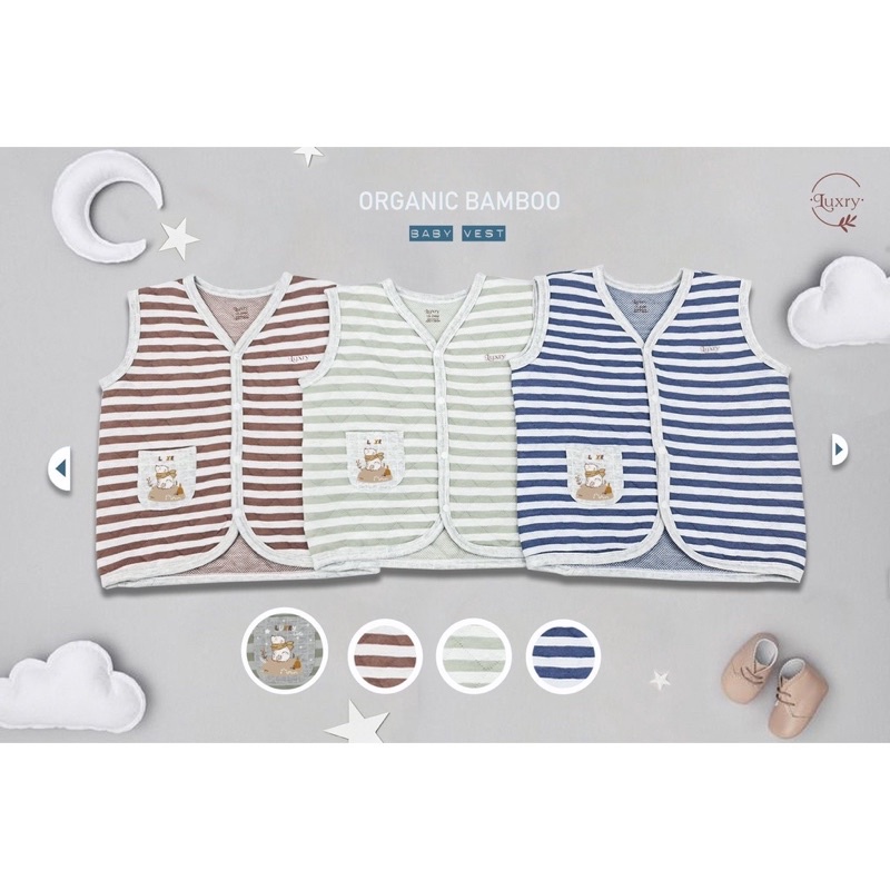 Áo ghi lê sợi tre chần bông Luxry siêu mềm ấm cho bé trai bé gái