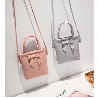 Túi đeo chéo nữ đính nơ xinh xắn