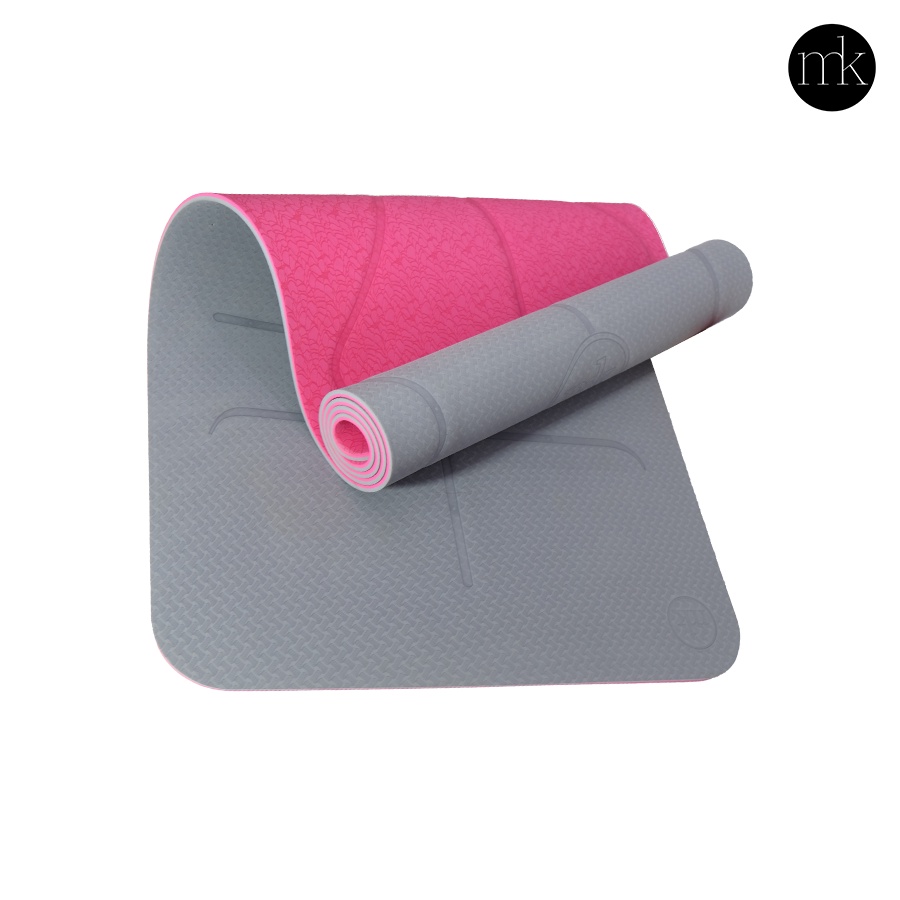 Thảm yoga MIKIE MAT 2 màu định tuyến Premium Mat Dày 6mm