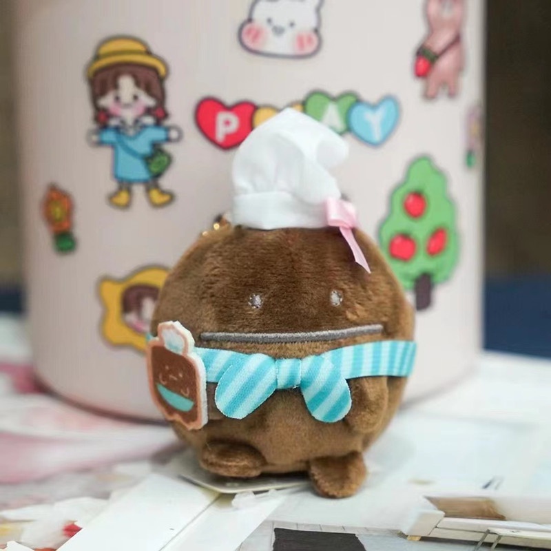 Móc Khóa Hình Đầu Bếp Sumikko Gurashi Nhồi Bông Dễ Thương