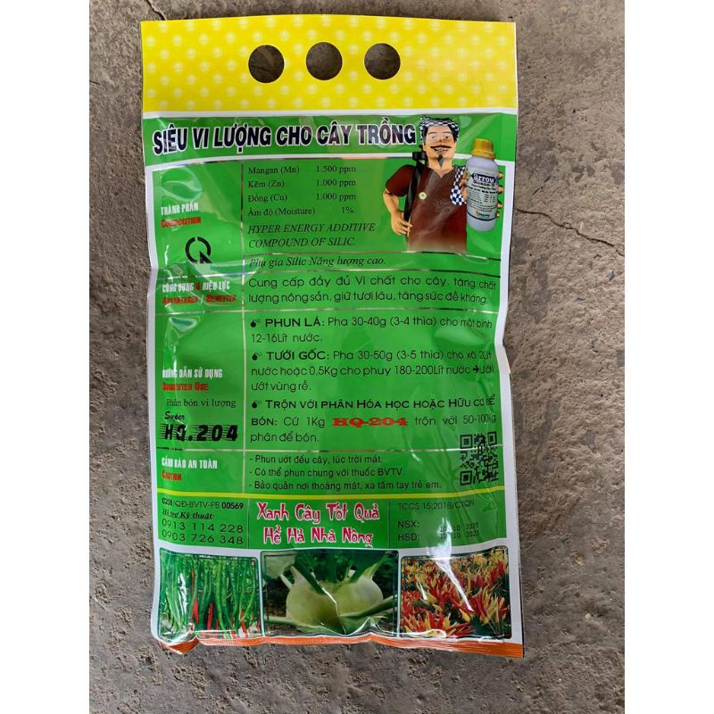 SIÊU VI LƯỢNG HQ - CUNG CẤP SẮT - KẼM - NHIỀU DINH DƯỠNG CHO CÂY TRỒNG