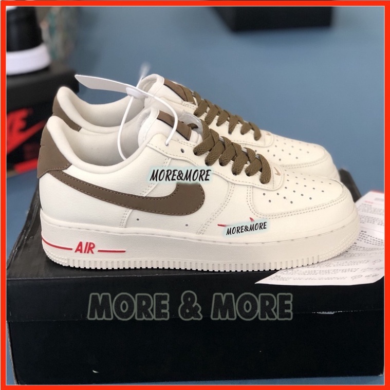 [More&More] Giày Sneaker AF1 custom vệt nâu chất lượng nguyên bản cao cấp MSN2371