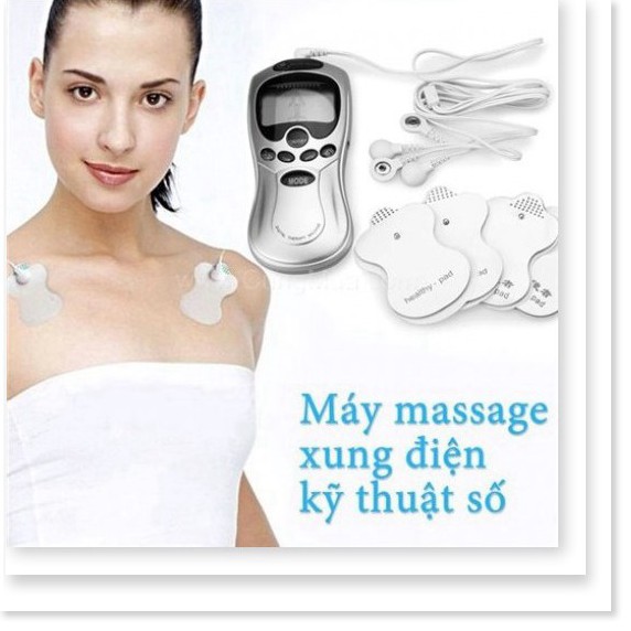 Máy Massage Bấm huyệt Xung Điện với 4 miếng dán