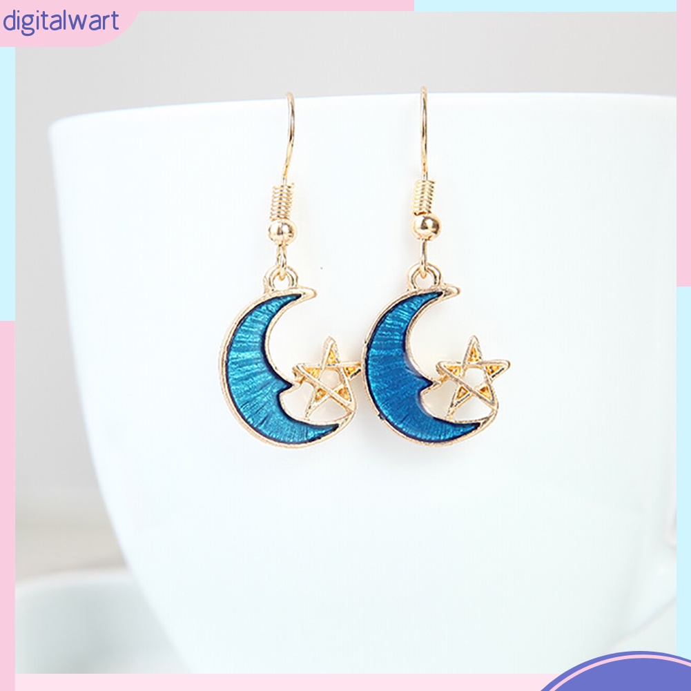 Đôi bông tai hình trăng và sao xinh xắn, trẻ trung cho nữ