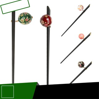 [ hot sale ] Trâm cài tóc Acrylic đen cổ điển phong cách Nhật Bản