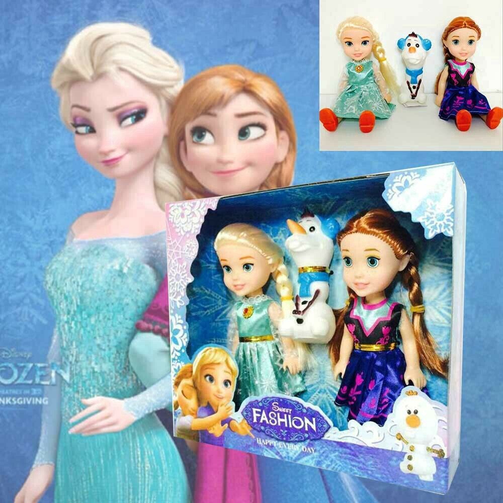 Mô Hình Búp Bê Công Chúa Elsa-Anna-Olaf Trong Phim Frozen