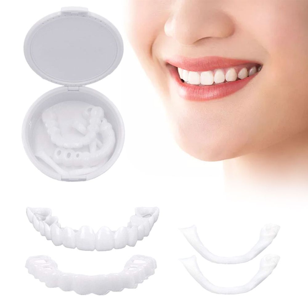 [Hàng mới về] Niềng răng giả bằng silicon màu trắng thiết kế hoàn hảo cho nữ