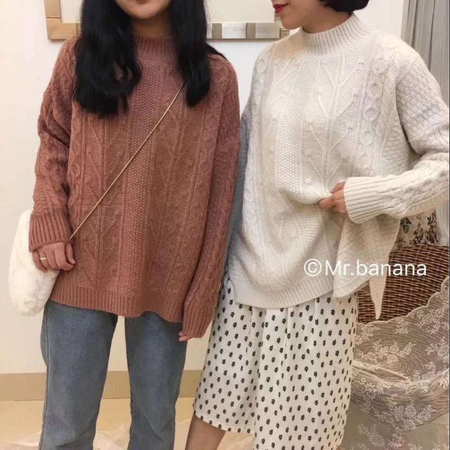 Áo len vặn thừng