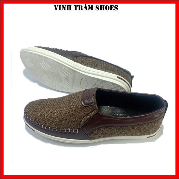 [ FREE SHIP ] Giày lười mọi vải nam đế cao 3cm đế cao su chống trơn trượt hàng sẵn kho 38 - 43 bảo hành 1 đổi 1