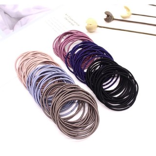 Set 50 Chun Cột Tóc Nhiều Màu Siêu Bền