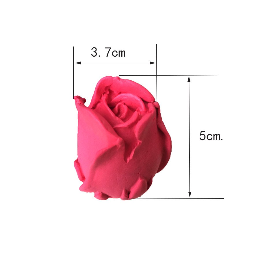 Khuôn silicon 4D hoa hồng búp