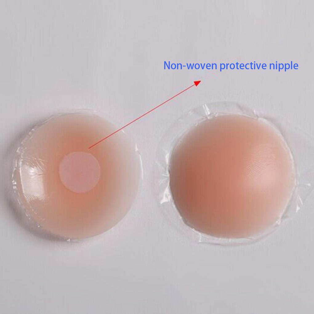 Set 4 Cặp Đệm Silicone Tròn Dán Ngực Tái Sử Dụng Được