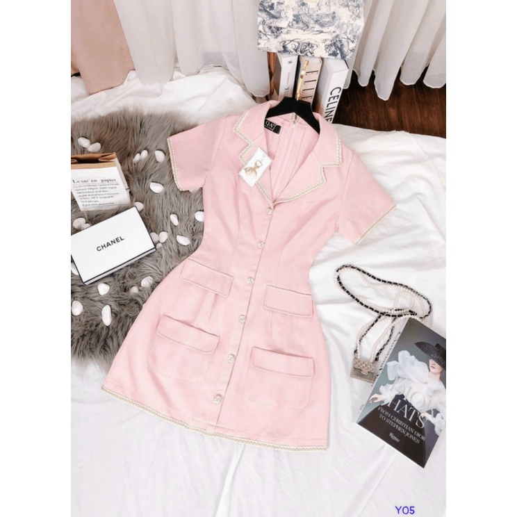 ĐẦM COTTON LẠNH, CỔ BLAZER, TAY NGẮN ( CONCEPT ĐI LÀM/ ĐI CHƠI ), HÀNG CAO CẤP, CHẤT VẢI MỀM MỊN, MÀU SẮC SANG TRỌNG, HI