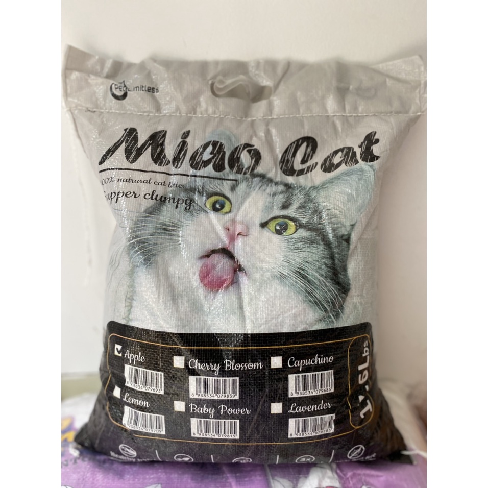 Cát vệ sinh cho mèo Miao Cat- 17.6L - Cát vệ sinh cho mèo hút mùi tốt