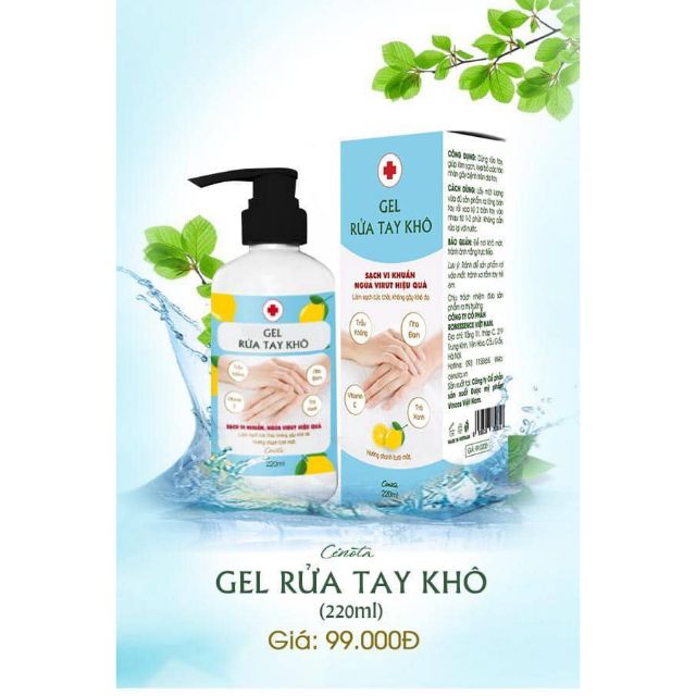 Nước rửa tay khô kháng khuẩn