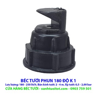 Bộ 10 cái BÉC TƯỚI CÂY PHUN MỘT BÊN 180 ĐỘ K1