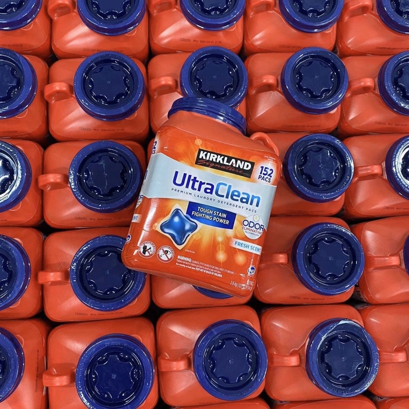 [HÀNG_CHUẨN] Viên giặt Kirkland Ultra Clean Mỹ 152 viên 3,6kg