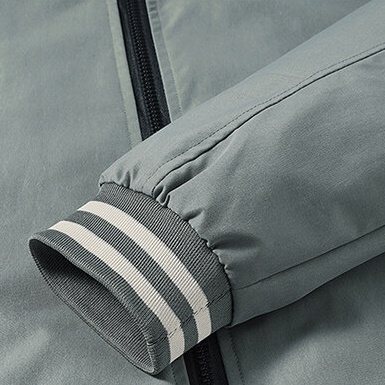 Áo Khoác Bóng Chày Jaket Lelaki Cổ Đứng Chống Gió Chống Nước Màu Trơn Có Khóa Kéo