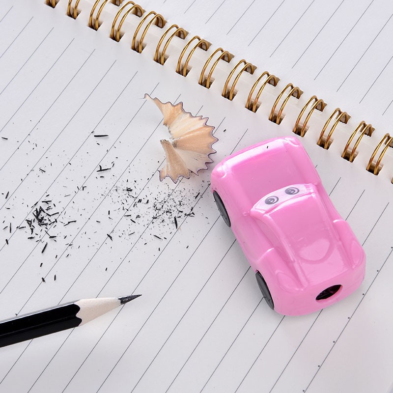 Gọt bút chì hình xe hơi đáng yêu nhựa cao cấp an toàn – Đồ chuốt bút chì dễ thương có ngăn chứa rác giữ vệ sinh tiện lợi
