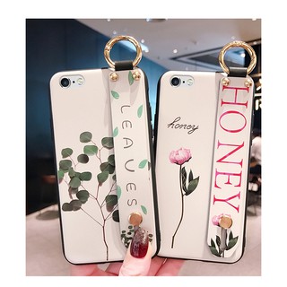 Ốp lưng mềm có dây đeo xinh xắn cho IPhone 6 6s 7 8G Plus X Xs Max XR