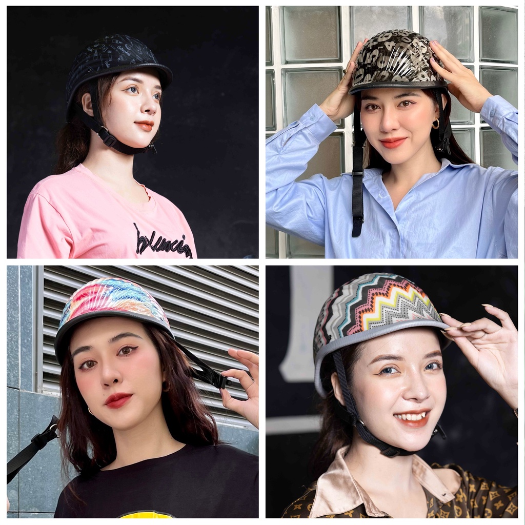 Mũ bảo hiểm ES Helmet nửa đầu Vỏ Sò nam chính hãng