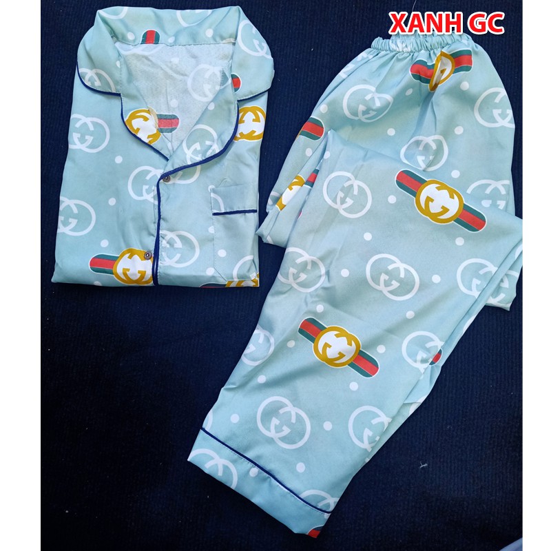 Quần áo ngủ 👘FreeShip👘Bộ pizama áo cộc quần dài tay chất kate thái siêu đẹp
