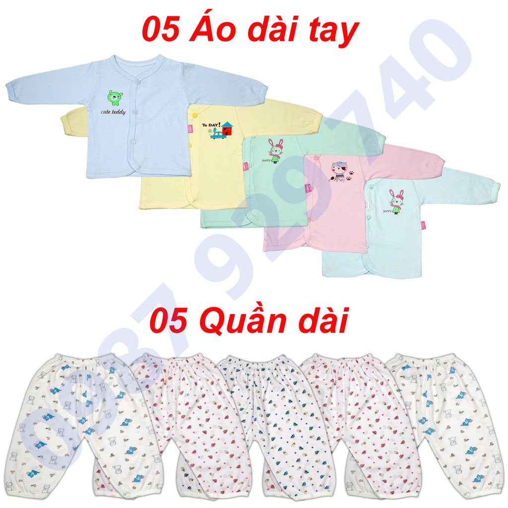 Combo Trọn Bộ đồ Sơ Sinh 147 món theo mùa hè, mùa đông cho bé từ 2.5-4.5kg