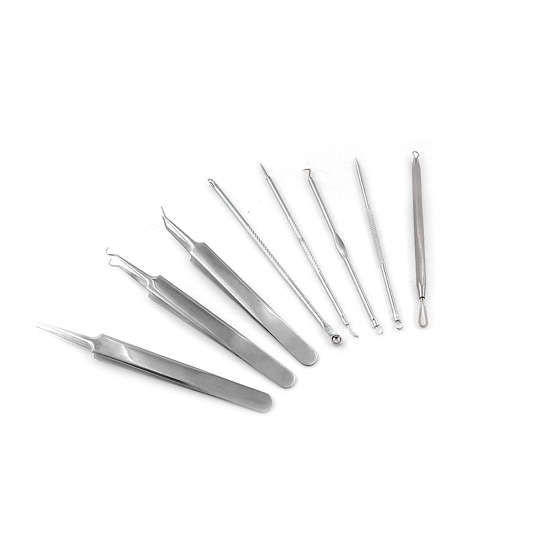 Bộ 8 Dụng Cụ Nặn Mụn Trứng Cá Mụn Đầu Đen Tiện Dụng Bộ Nặn Mụn 8 Món 8 Chi Tiết