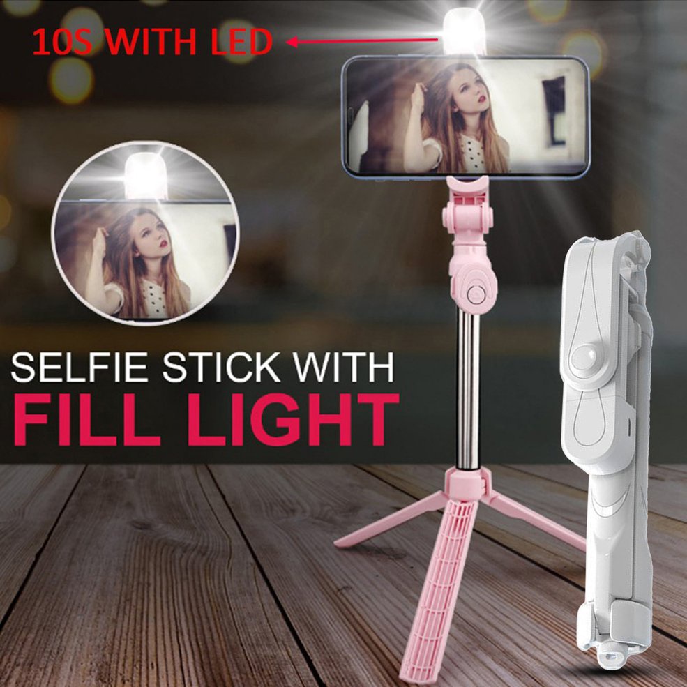 Gậy Tự Sướng Xoay 360 Độ Có Thể Điều Chỉnh Tích Hợp Đèn Led | BigBuy360 - bigbuy360.vn