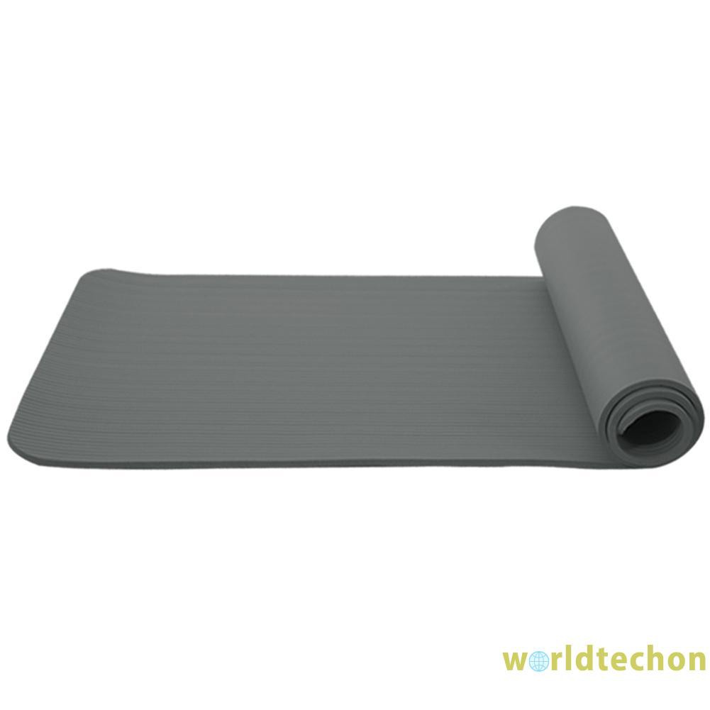 READY STOCK Yoga Mat NBR Non-slip Blanket Gym Home Lose Weight Sports Equipment (Grey)