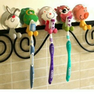 Bộ 4 kẹp bàn chải cây cạo rau hình thú cực cute