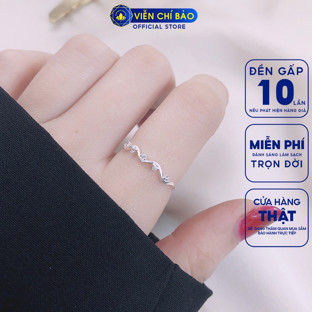 Nhẫn bạc nữ tina size 5.5 chất liệu bạc S925 thời trang phụ kiện trang sức nữ trẻ trung nữ tính Viễn Chí Bảo N400468