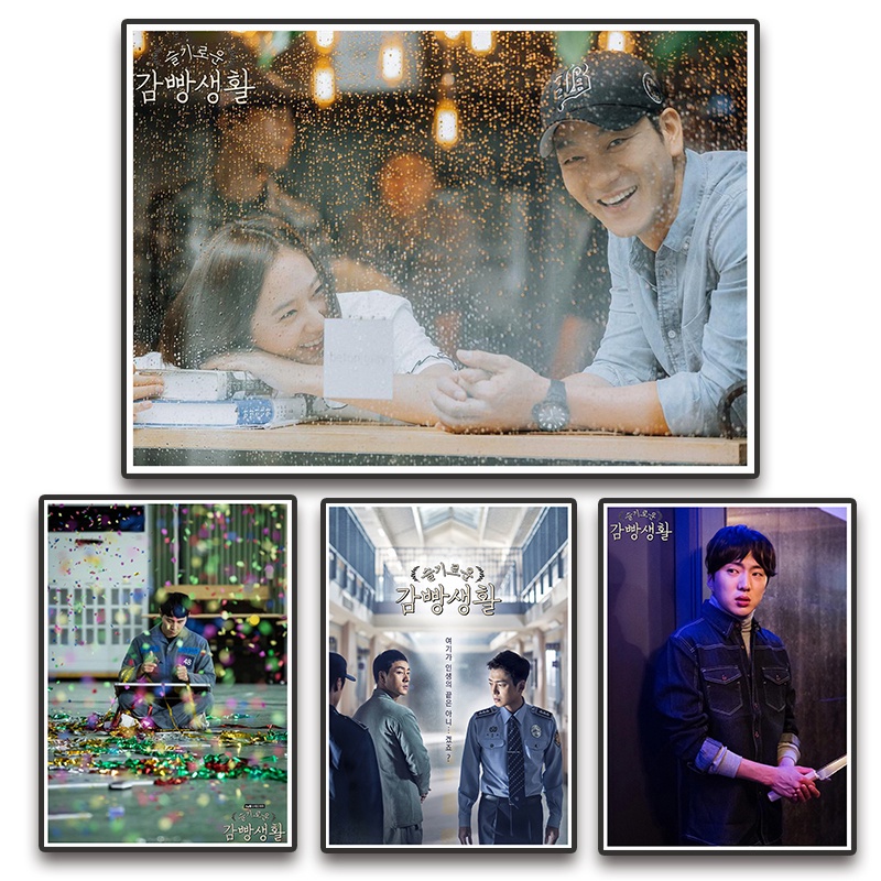 Poster Treo Tường Bằng Giấy Kraft Chất Lượng Cao Họa Tiết Drama Prison Life Retro Vintage Trang Trí Nội Thất
