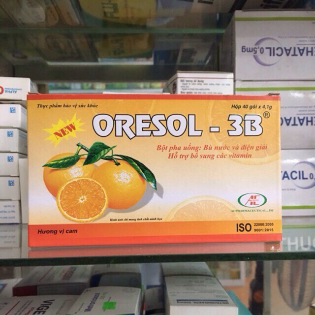 oresol 3B- bù nước và điện giải