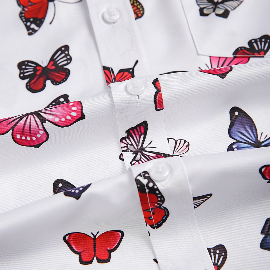 Áo sơ mi nam họa tiết tay ngắn Butterfly Shirt ASM200 ZUMAN chất lụa vân chéo, thoáng mát, không bị rút vải | BigBuy360 - bigbuy360.vn