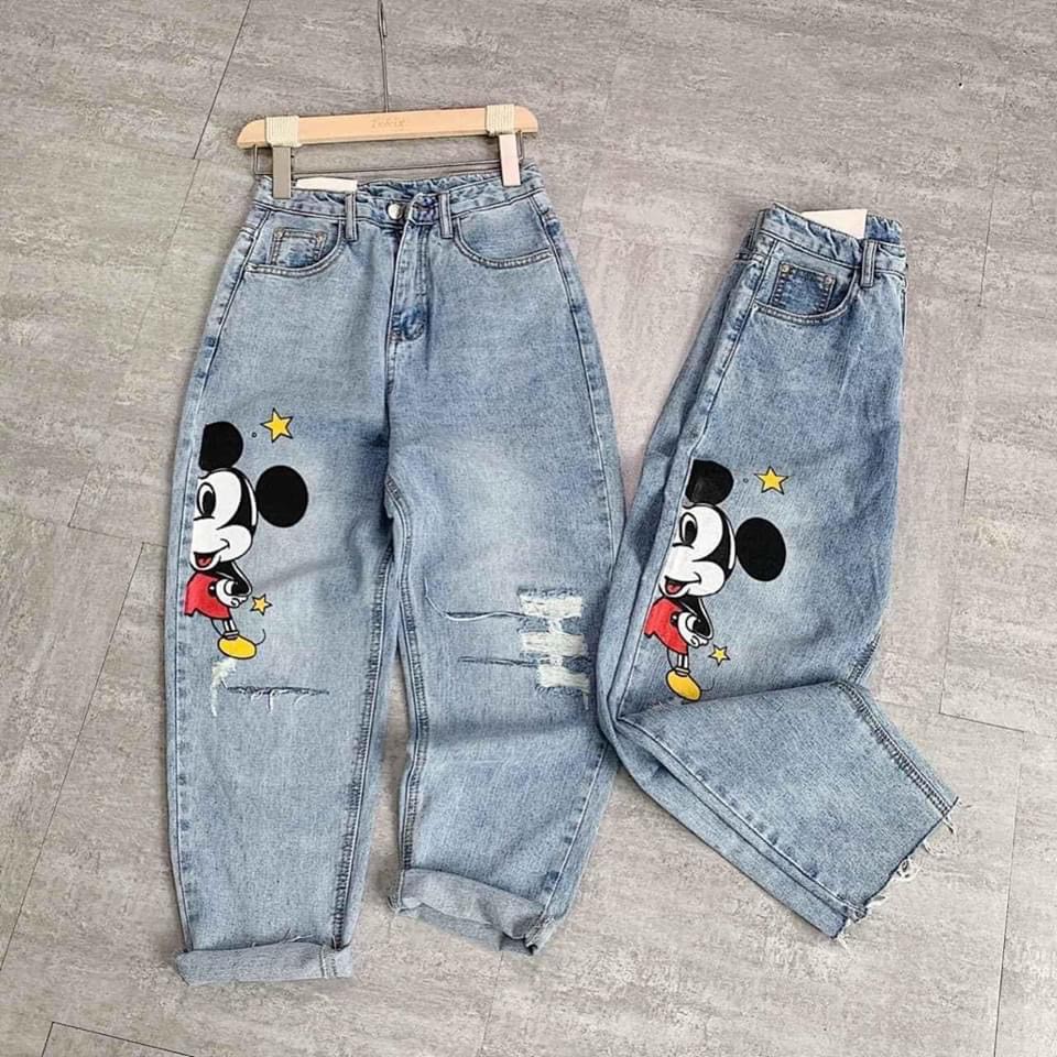 Quần Nữ Mickey Hottrend❤️FREESHIP❤️GIAM10k Quần Bò Nữ Mickey NHẬP LOẠI 1[ẢNH THẬT+VIDEO] | BigBuy360 - bigbuy360.vn